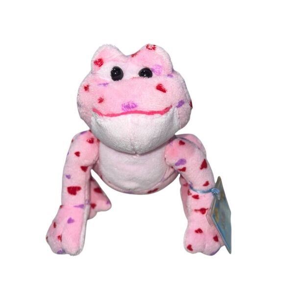 Ganz Webkinz Pink Heart Love Frog Plush New Unused Code Tag Limited Edition - Picture 1 of 8